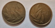 2 monety 20 Franków Belgia 1981, 1989