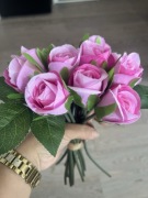 Bukiet róż 14 sztuk różowe