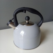 CZAJNIK Z GWIZDKIEM SZARY POŁYSK GAZ, INDUKCJA, CERAM