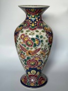 Vintage wazon Delft Polychrome, ręcznie malowany, Holandia, 50 cm, XX w.