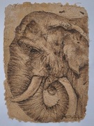 Obraz Słoń papier bambusowy tajlandia AsiaInHome Dzien ojca matki