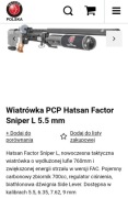 Wiatrówka pcp HATSAN Factor Snajper L 5,5