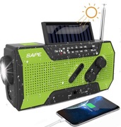 SAPE Radio AM/FM solarne latarka panel słoneczny powerbank ładowarka