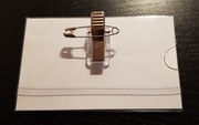IDENTYFIKATOR z klipsem i agrafką 57x90mm