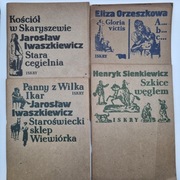 Komplet 4 książki Iskry PRL Iwaszkiewicz Orzeszkowa Sienkiewicz