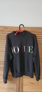 Szara, grafitowa bluza VOGUE z haftowanym, kolorowym napisem, XS, nowa!