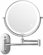 Lusterko kosmetyczne LED 10x, 3 Kolory, 360°, Ładowane USB-C-Auxmir