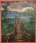 Obraz akrylowy "Most wiszący w Tajlandii"