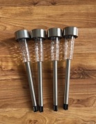 Lampki solarne komplet zestaw 4sztuki lampka solarna na balkon taras