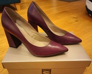 Damskie  bordowe  czółenka 