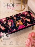 Ława/pufa K POP do pokoju nastolatki PREMIUM Handmade