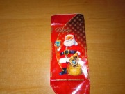 Baron czekolada mleczna świąteczna biedronka 2004 puste opakowanie