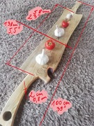 deska do serwowania potraw, sosna, 58x14cm