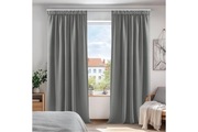 2 Pack Zasłony 140x175cm. Zaciemniające Termiczne Na Żabki i Z Tunelem