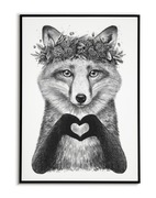 Lis Miłosny PLAKAT A3 Vintage, fox - trzeci plakat GRATIS