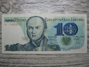 BANKNOT PRL 10 ZŁOTYCH 1982 ROK SERIA H JÓZEF BEM UNC