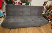 Szara kanapa z funkcją spania 190x110cm
