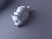 Breloczek piesek Samojed – druk 3D