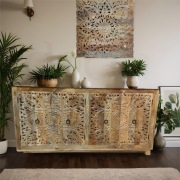 Komoda indyjska z litego drewna Mango