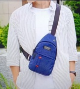  Męska saszetka / nerka szaro-czarna – idealna na codzień!