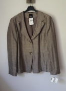 nowa elegancka marynarka żakiet brązowa Taifun 44/XXL