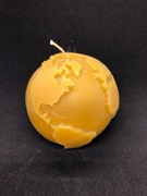 Świeca świeczka woskowa z wosku pszczelego ziemia