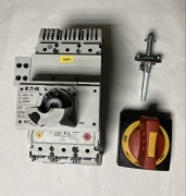 Wyłącznik mocy Moeller NZM1 XDV + wyzwalacz wzrostowy + adapter.