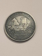 Będzin. Szlak Orlich Gniazd. Mosiądz srebrzony. Fi 32 mm. Gyges