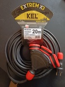 PRZEDŁUŻACZ SPECJALISTYCZNY 20m IP54 3x 2,5mm2 KEL ,oraz  3x4mm2 Ow 50m.