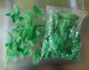 Piórka pióra ozdobne zielone do rękodzieła wielkanoc ślub wesele przyjęcia