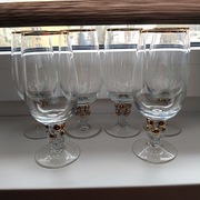 Kieliszki Bohemia ,Złota Zuzanna,J.Stanik