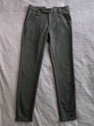 Zielone eleganckie spodnie cygaretki w jodełkę Les Deux 28 ok. 36 - 38