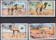 Znaczki używany WWF Fauna Wielbłądy 1985  z Mongolia