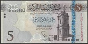 Libia 5 dinarów - stan bankowy UNC