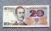 Polska 20 zł 1982r - Seria AM - Traugutt