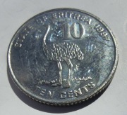 ERYTREA 10 Cents 1997 okołoMENNICZA