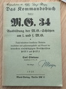 Instrukcja obsługi MG 34 stan prawie idealny ORYGINAŁ!