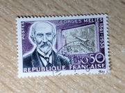 Znaczek Francja Mi 1338, 1961r., Georges Méliès, kasowany