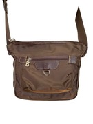 Listonoszka Bogner, nylon i skóra naturalna, brązowa