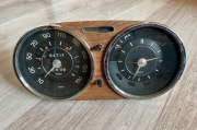 LICZNIK / ZEGARY FIAT 125 / 70 ROK WŁOSKA EDYCJA DREWNO