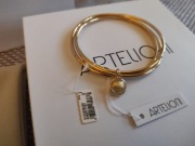 Bransoletka z brązu pozłacana  murano APART