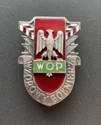 Srebrna odznaka Wzorowy Żołnierz Wojsk Ochrony Pogranicza WOP prawidłowa