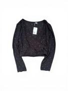 Crop-top w róże, H&M, S/M