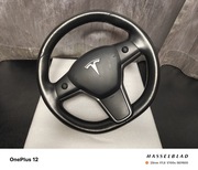 Oryginalna skórzana kierownica Tesla3+Pierścien Autopilota Kierowcy