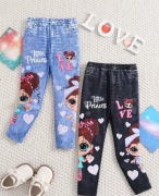 Nowy zestaw legginsów imitacja jeans 110/116