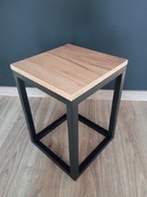 Stolik kwietnik szafka nocna LOFT dąb 