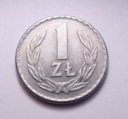 Polska PRL 1 zł 1966 STAN! ŁADNA! Nr 1