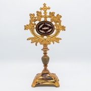 Relikwiarz z wieloma relikwiami - Mosiądz - Francja ,1850-1900