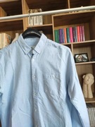 błękitna koszula bawełniana męska M L