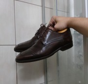 buty męskie 44 Van Lier unisex eleganckie brązowe wiązane comfort mokasyn b